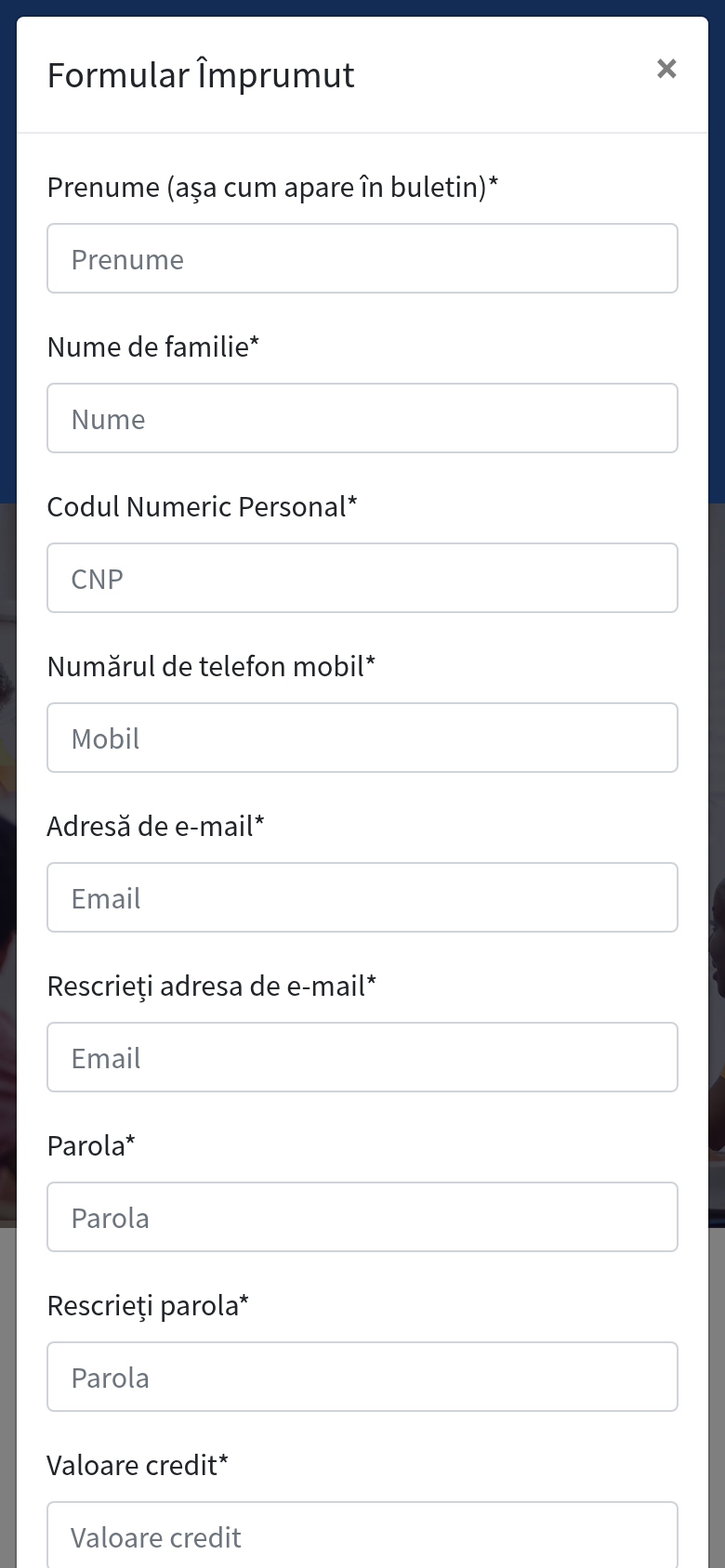 Aplicatia pentru clienti: lista acordurilor de semnat electronic